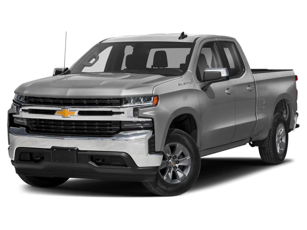 2019 Chevrolet Silverado 1500 LT in Summit White — front three-quarter view