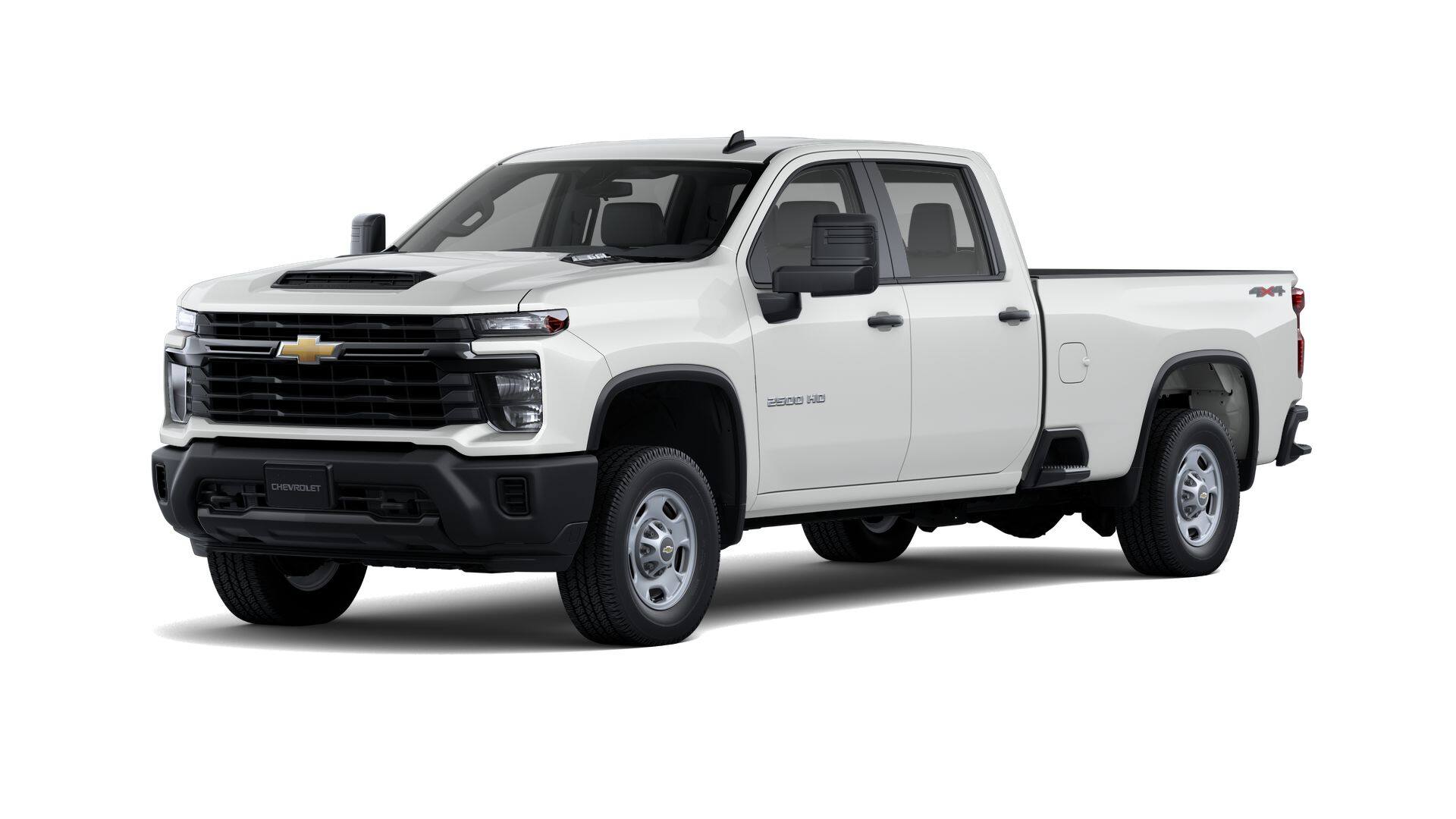 2026 Chevrolet Silverado 2500 HD WT in Summit White — front three-quarter view