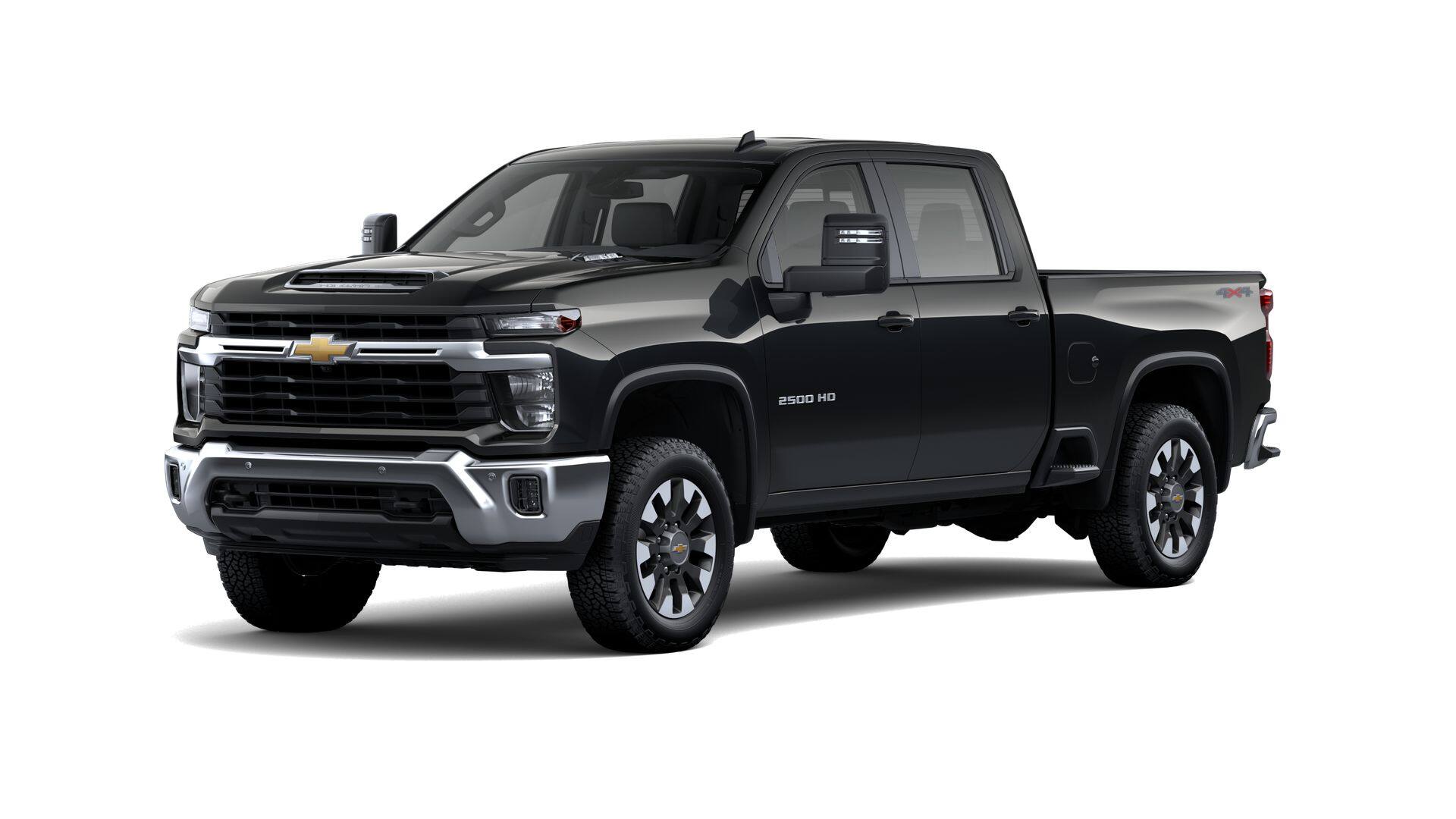 2026 Chevrolet Silverado 2500 HD LT in Black — front three-quarter view