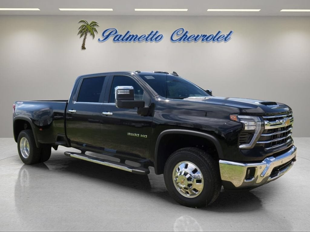 2026 Chevrolet Silverado 3500 HD LTZ DRW in Black — front three-quarter view