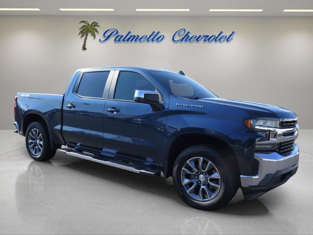 2019 Chevrolet Silverado 1500 LT in Northsky Blue Metallic — front three-quarter view