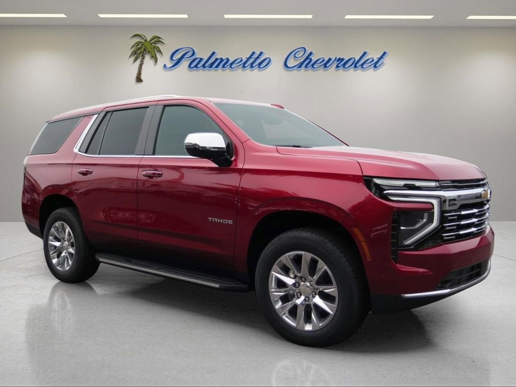 2026 Chevrolet Tahoe Premier in Radiant Red Tintcoat — front three-quarter view