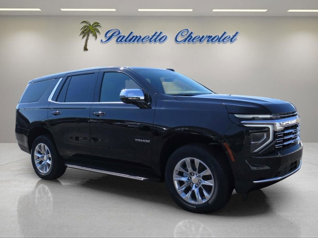 2026 Chevrolet Tahoe Premier in Black — front three-quarter view