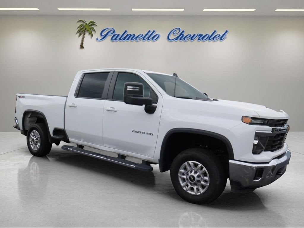 2025 Chevrolet Silverado 2500 HD LT in Summit White — front three-quarter view