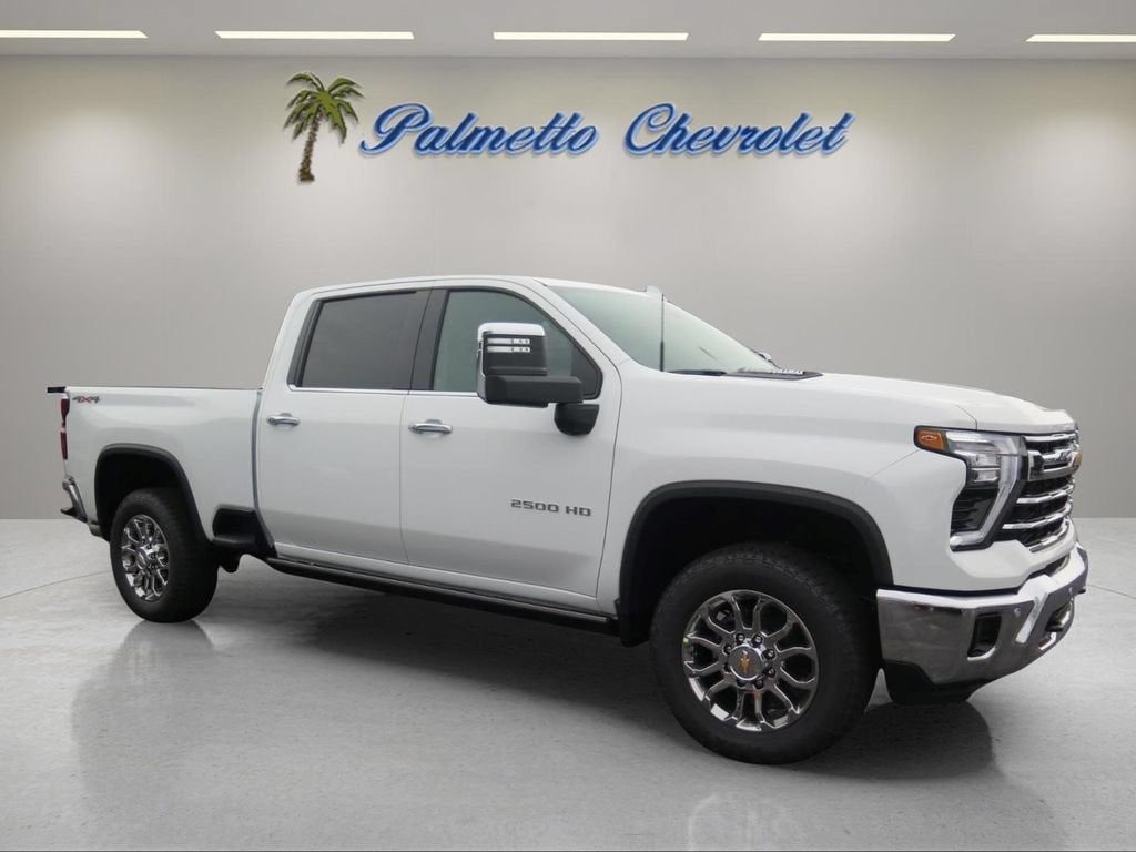 2026 Chevrolet Silverado 2500 HD LTZ in Summit White — front three-quarter view