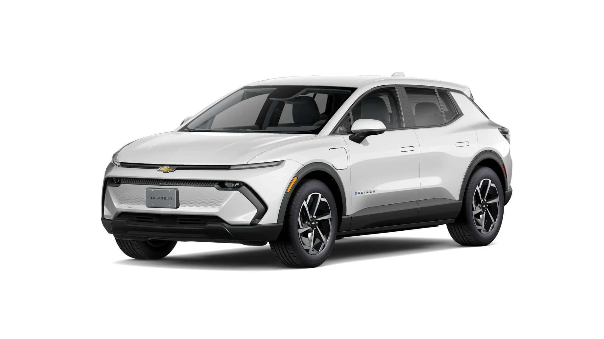 2026 Chevrolet Equinox EV LT in Summit White — front three-quarter view