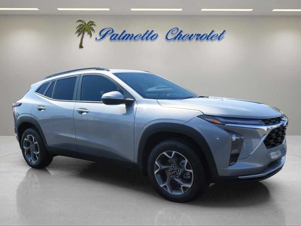 2026 Chevrolet Trax LT in Sterling Gray Metallic — front three-quarter view